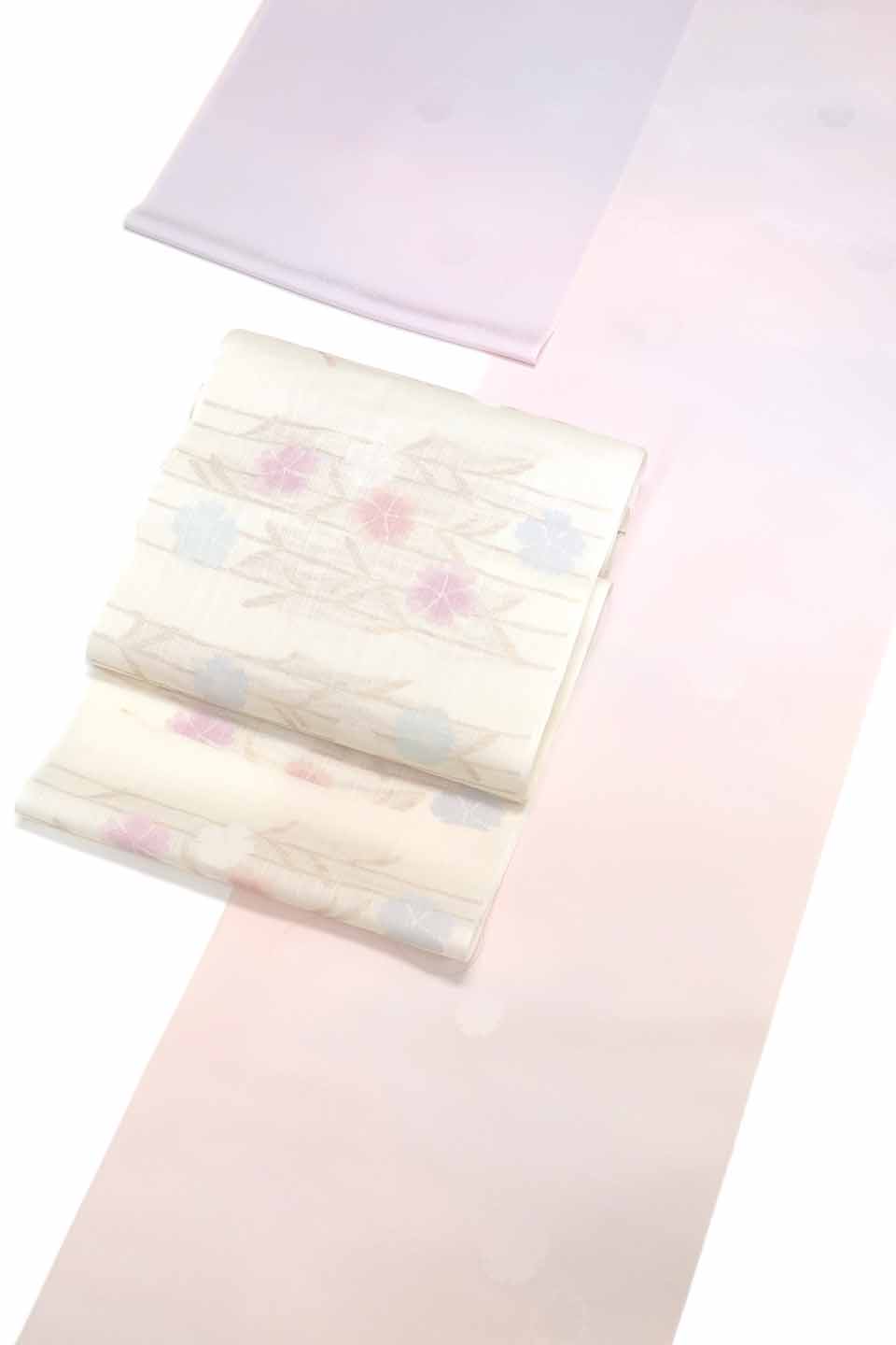 加工着尺（京友禅：薄桜：淡暈し）