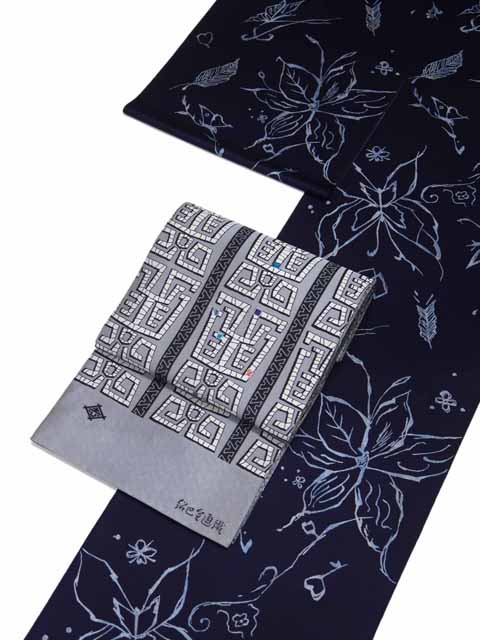 着尺に帯を合わせたり長着にしたイメージ