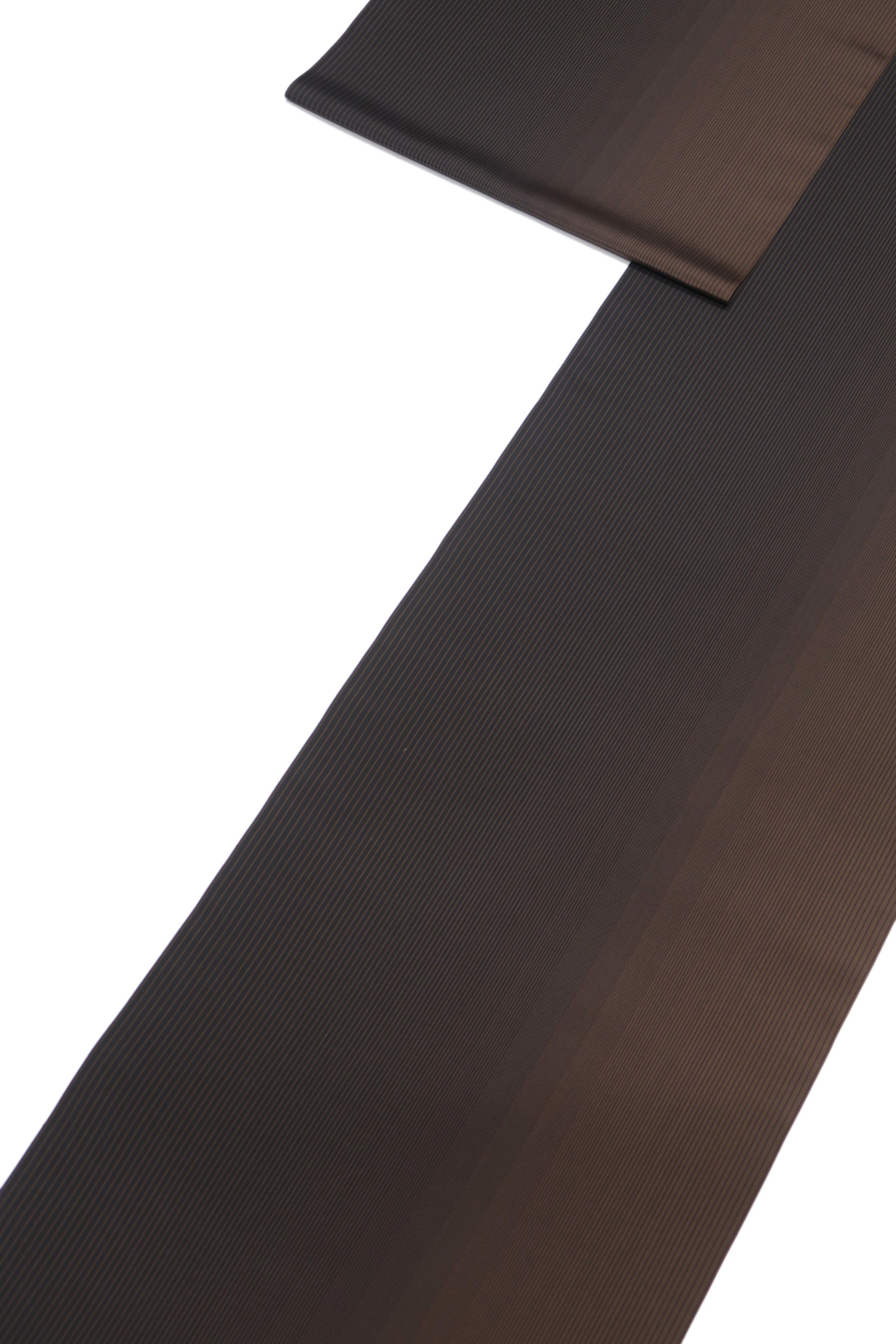 十日町紬（鳶八丈：鳶色：滝縞）