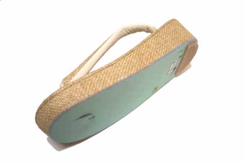 夏用草履（パナマ柄）底部分の拡大図