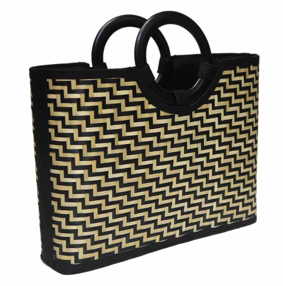 Banboo Bag（和洋兼用）　W：34cm　D：9cm　H：25cm竹製手工芸品（Made in Viet Nam）