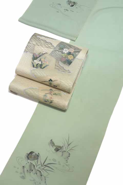 夏絽付下に合わせる帯