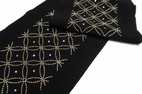 振袖用刺繍衿部分拡大図1