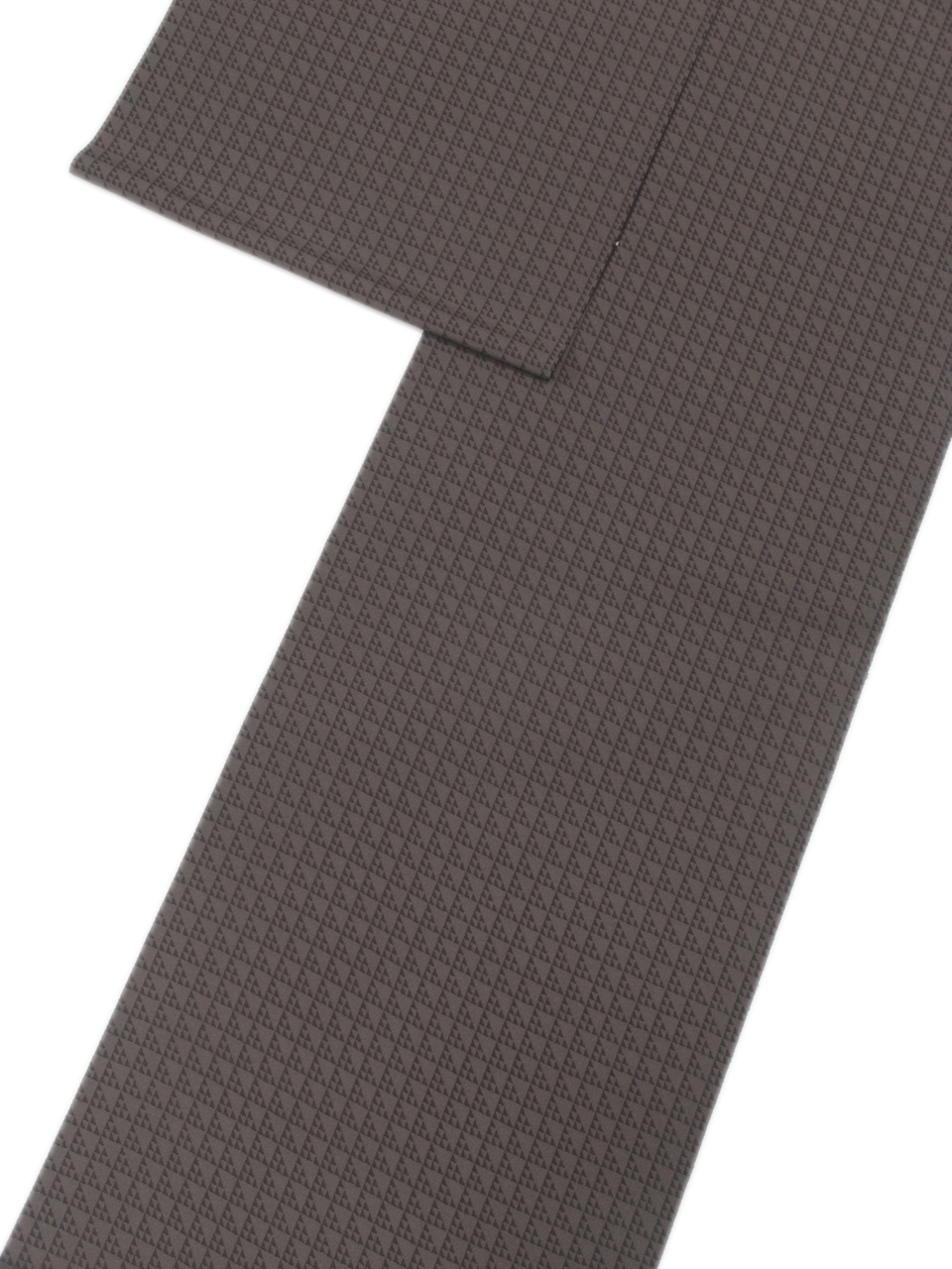 加工着尺（京友禅：涅色（くりいろ：濃い栗皮色）：入替鱗文）