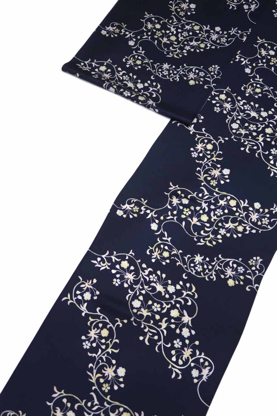 加工着尺（京友禅：濃藍紺：花唐草）