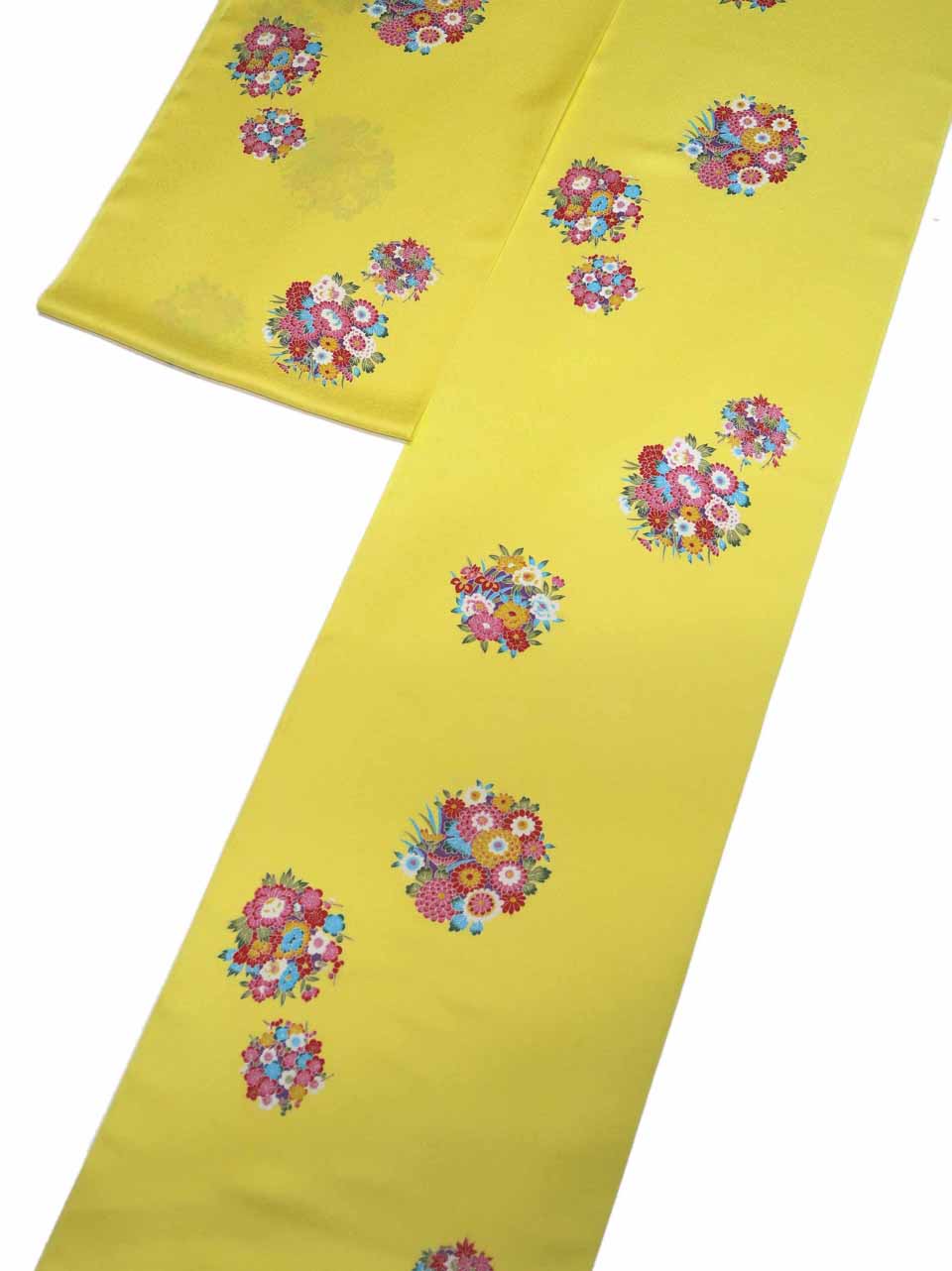 ジュニア小紋（京友禅：中黄：花籠文）