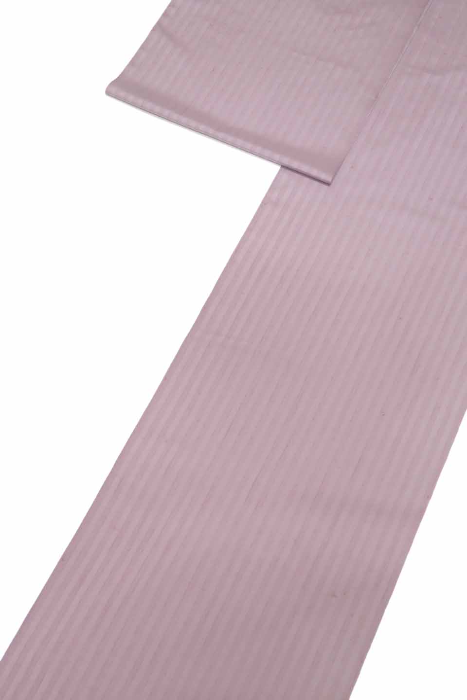 小千谷紬（引き染め：鳩羽色：大名縞）