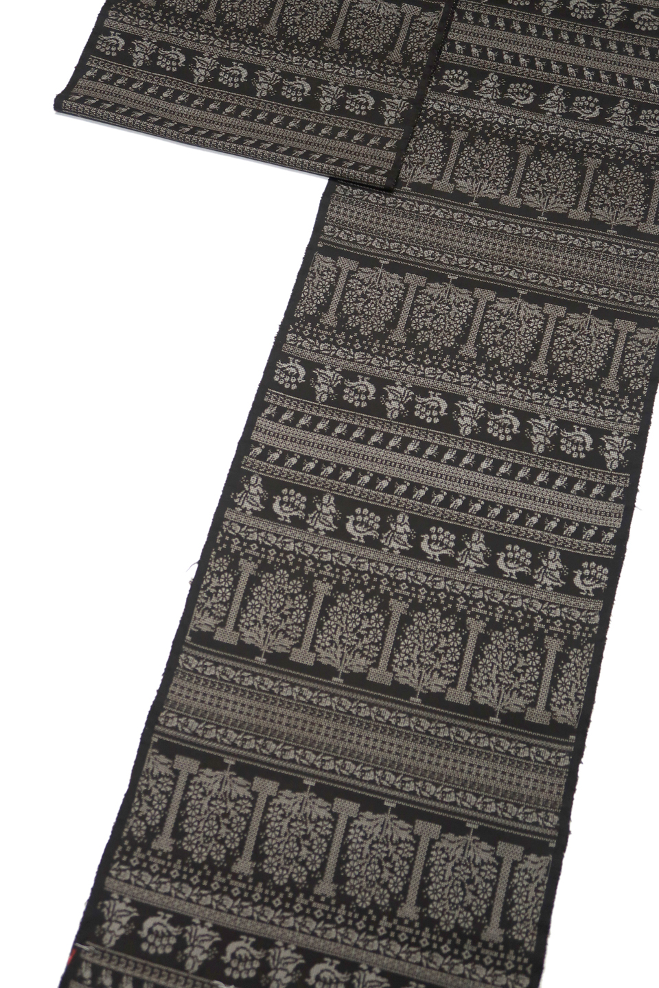 大島（割り込み式：深泥黒：波斯文様）