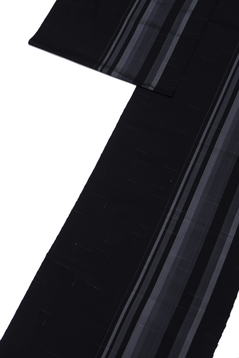 大島（本場大島：濃淡藍鼠：大小縞）