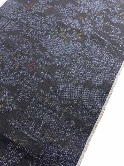 本場結城紬文様拡大画像