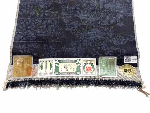 本場結城紬証紙拡大画像