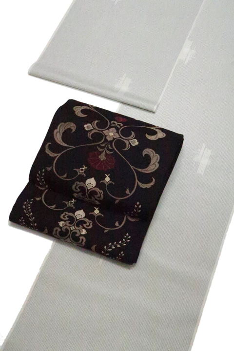 塩沢絣に合わせる帯