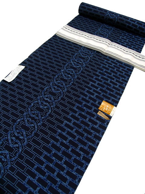 浴衣（和繋。石畳）に合わせる帯