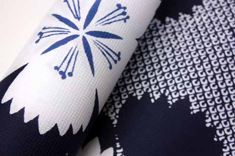 浴衣（撫子）の生地の拡大図