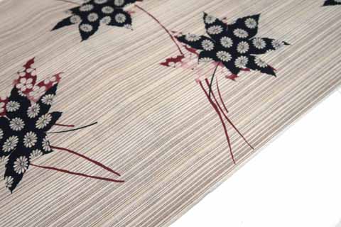 浴衣（桜楓菊文）の拡大図