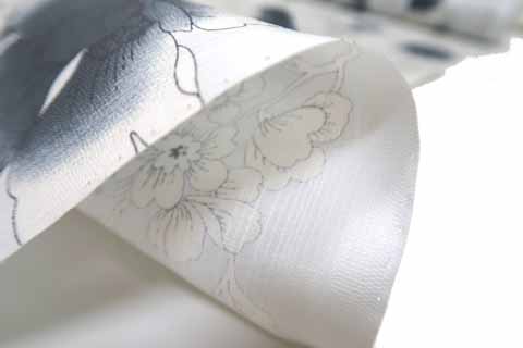 浴衣（石楠花文）の生地の拡大図