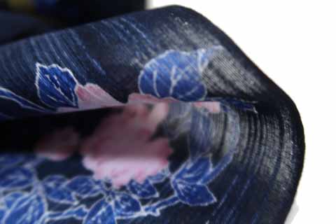 浴衣（花丸文）の生地の拡大図