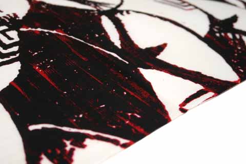 染め浴衣（切り落とし小紋）の拡大図