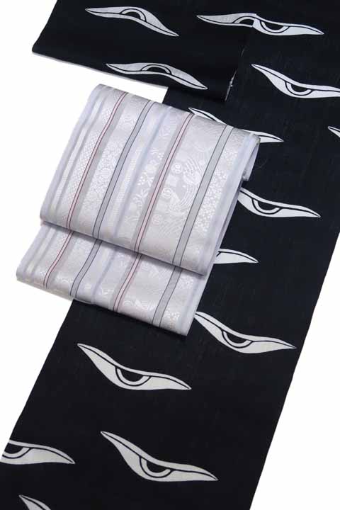 染め浴衣（熊野染め）に合わせる帯