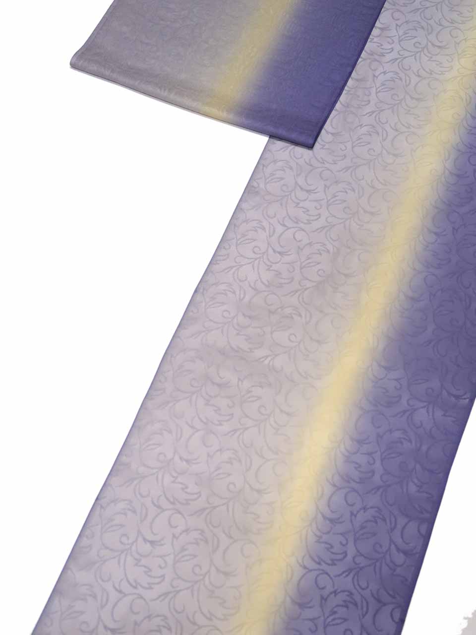 紗着尺（紋紗：藍鼠、黄鼠、銀鼠の暈し：唐草）