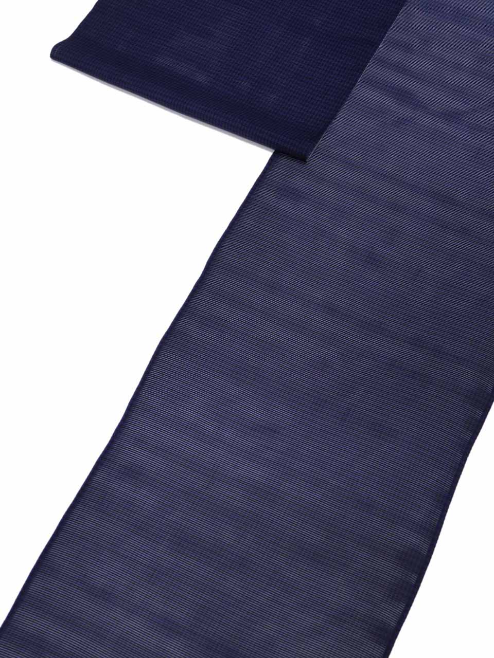 絽小紋（京小紋：濃藍：千鳥詰文）