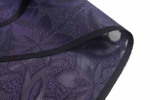 夏御召の生地の拡大図