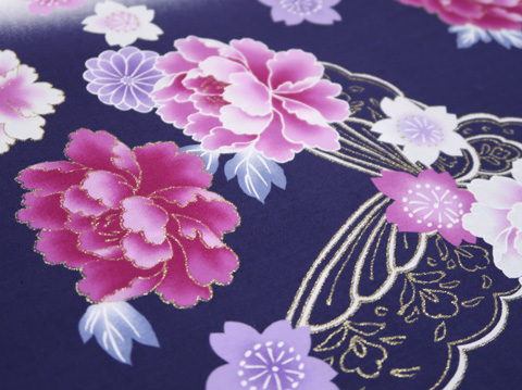 浴衣（石楠花、桜、菊、蝶）の拡大図1